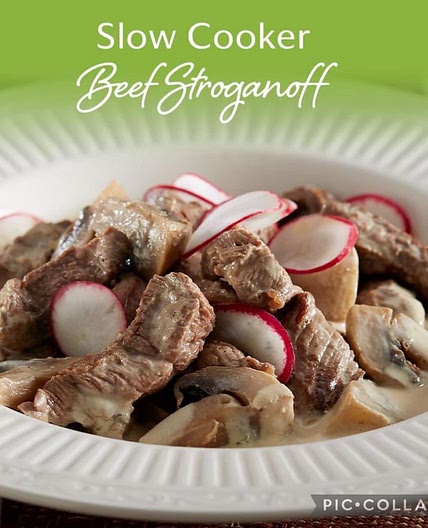 Slow Cooker Beef Stroganoff