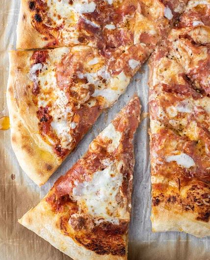 Hot Honey-Drizzled Salami Pizza