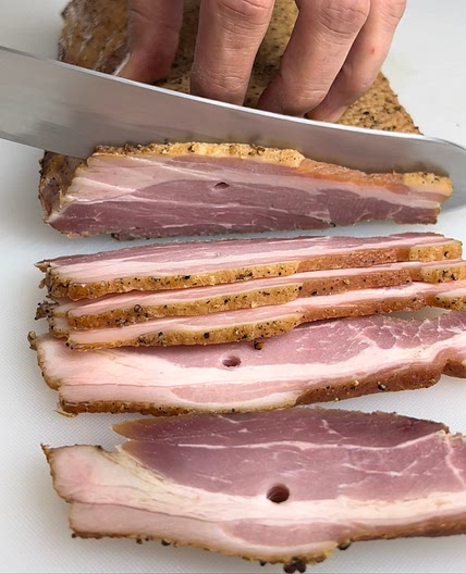 Bourbon cured bacon