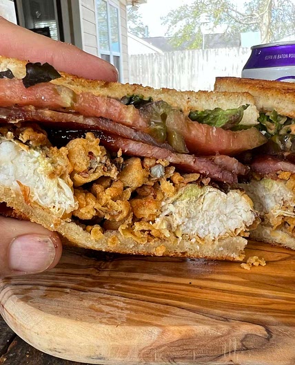 Soft shell crab BLT