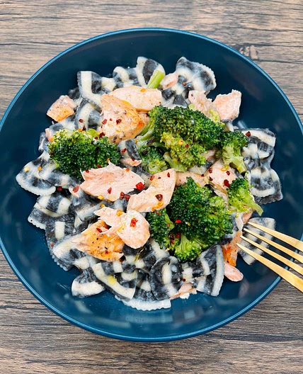Salmon Broccoli Pasta