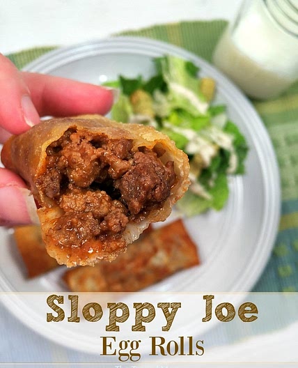 Sloppy Joe Egg Rolls