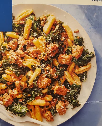 Pork ragu with kale