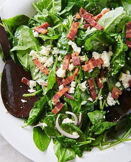Spinach and Bacon salad