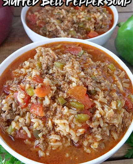 Stuffed Bell Pepper Soup