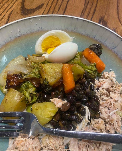 Karen’s Quick Grain bowl - a take on Cava grain bowls 