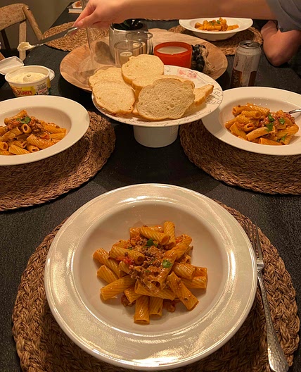 Freaky good rigatoni 