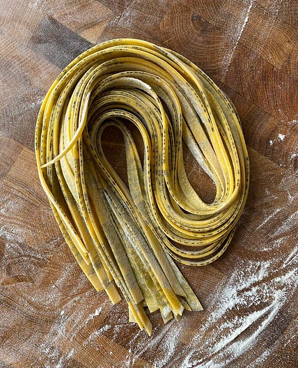 Truffle Tajarin (incorporated truffle in the pasta)