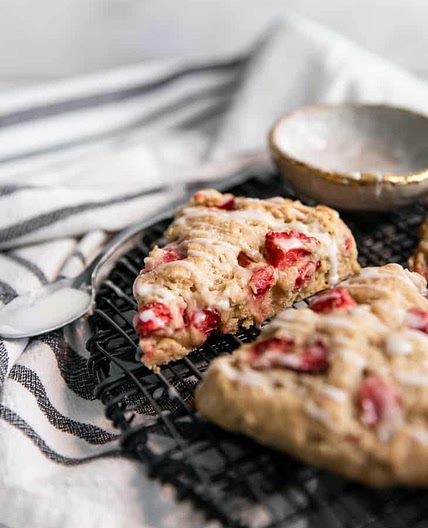 The BEST Strawberry Scones