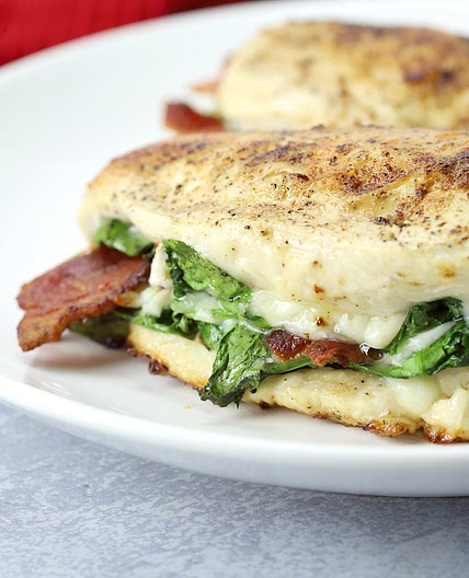 Bacon Spinach Stuffed Chicken