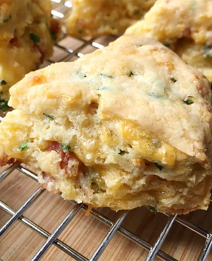 Gluten-Free Bacon Cheddar Scallion Scones