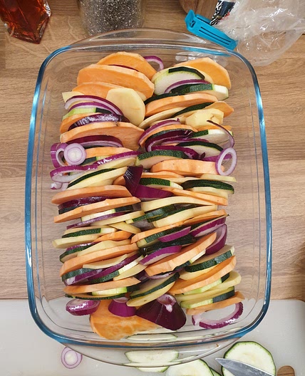 Rainbow Gratin