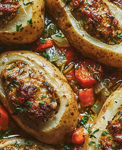 Pommes de terre farcies