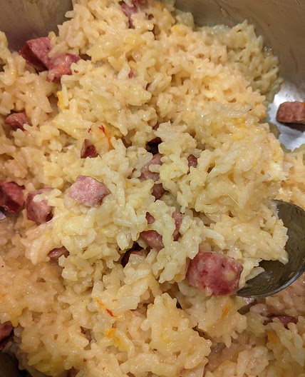 Instant Pot Chorizo Risotto - A Crazy Family