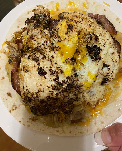 Nita’s green chili breakfast 