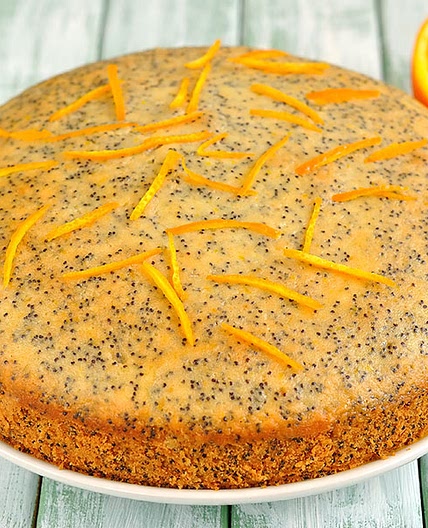 Queen Esther's Jaffa Poppy Seed Tea Cake with Orange Brandy Sugar Glaze
