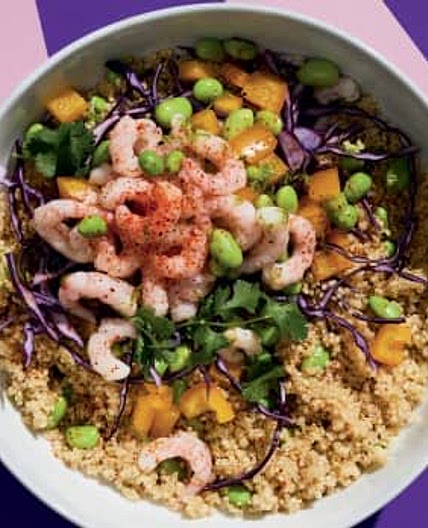 Salade de crevettes - quinoa