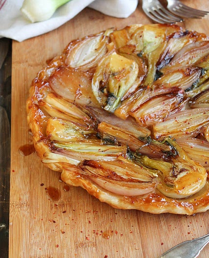 Tarte tatin fenouil - oignons rouges