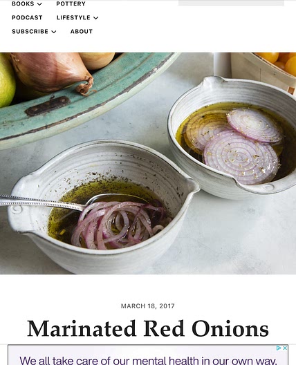 Marinated Red Onions MAGIC ELIXIRS (TM)