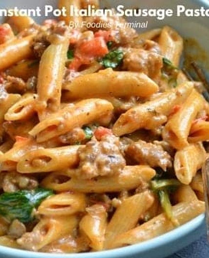 Instant Pot Italian Sausage Pasta