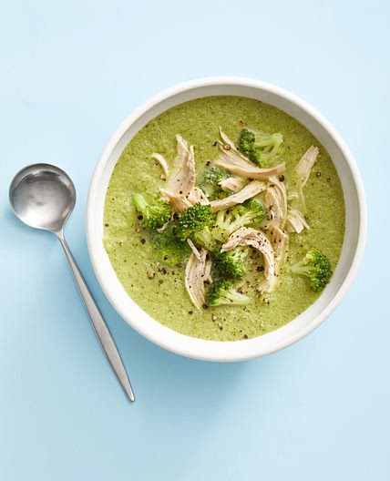 Broccoli-Parmesan Chicken Soup
