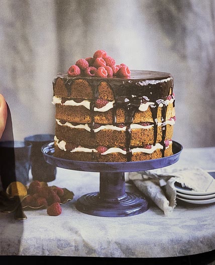 Poppy Seed & Hazelnut Cake with Raspberry Mascarpone