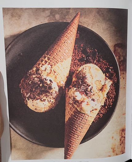 Tiramisu Swirl Ice-Cream Waffle Cones