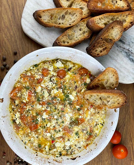 Tomato Goat cheese dip
