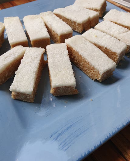 LEMON COCONUT SLICE