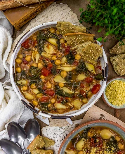 Pasta E Ceci (Italian Chickpea Soup)