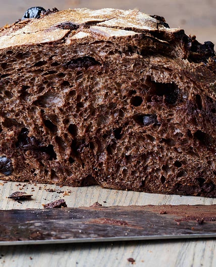 Dark Chocolate-Cherry Sourdough Bread