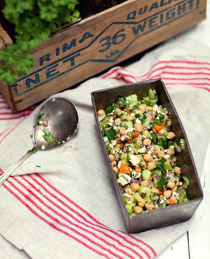 Chickpea, Cucumber & Fresh Herb Salad
