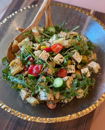 Tofu Panzanella Salad