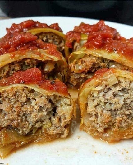 Cabbage Rolls With Cauliflower Rice