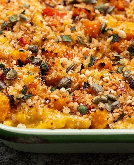 CREAMY BUTTERNUT SQUASH PASTA BAKE RECIPE - TOM KERRIDGE