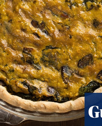 No butter, no eggs, no issue: vegan mushroom, spinach and shallot quiche from scratch – recipe