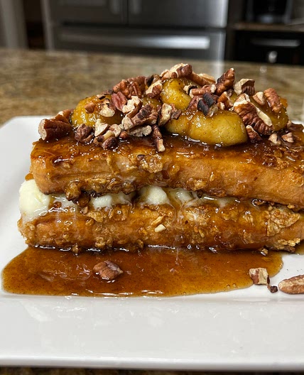Mascarpone stuffed French toast