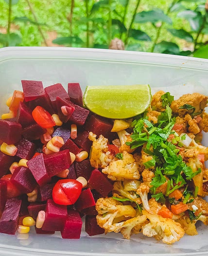 Beetroot & Cauliflower Tacos with Tahini Cashew Pesto Sauce