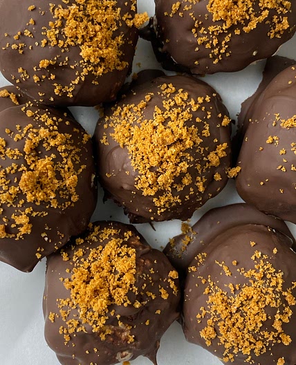 Easy, High Protein Snack Idea | Chocolate Covered Quark Balls