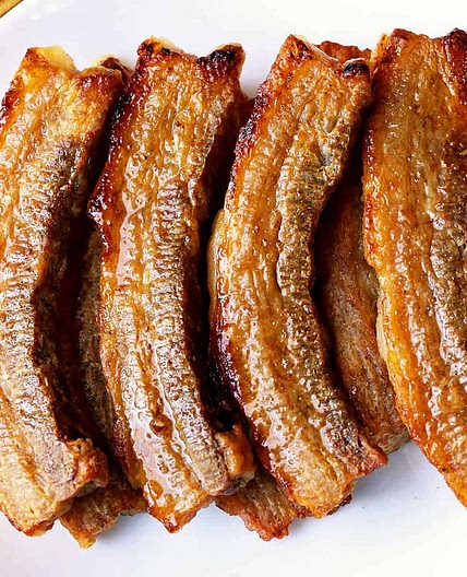 Oven-Baked Pork Belly Slices