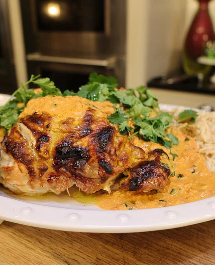 Spatchcocked Roast Indian Chicken with Pilaff Rice - James Martin Chef