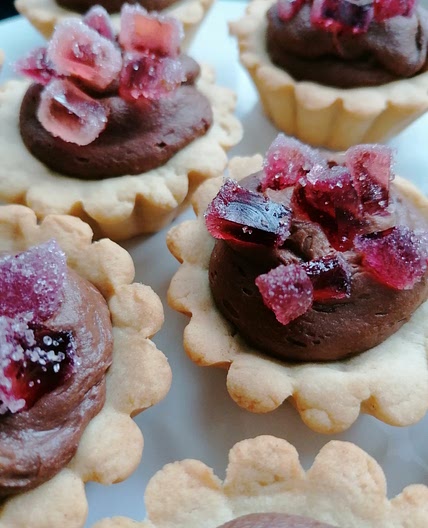 Mini chocolate tart cookies 👌💗!