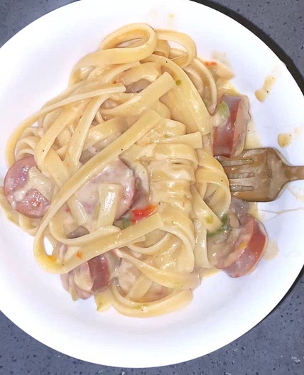 Smoked Sausage and Alfredo