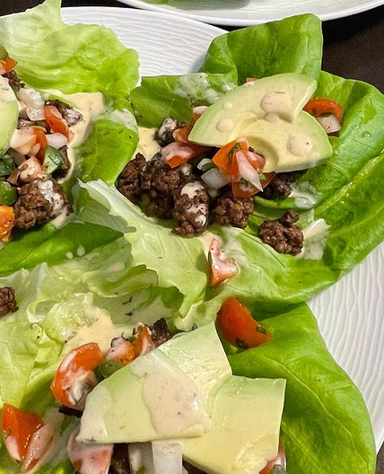 (Paleo, Whole30) Beef Lettuce Tacos w/ Fresh Pico — Bottomless Chef