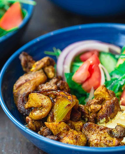 Chicken Shawarma Salad Bowls