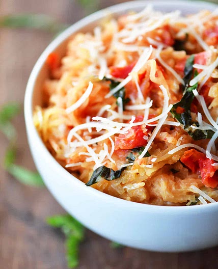 Instant Pot Tomato Basil Spaghetti Squash
