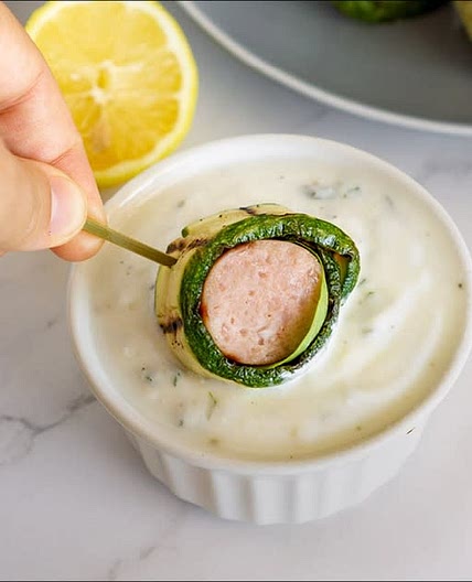 Zucchini-Wrapped Sausage Bites