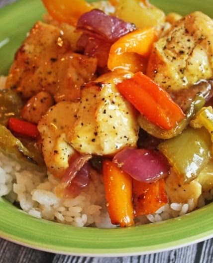 Sheet Pan Hawaiian Pineapple Chicken