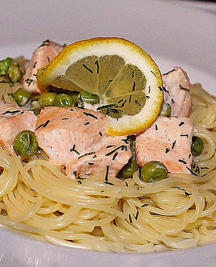 Zitronen-Lachs-Pasta