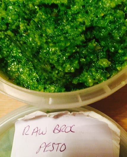 Raw broccoli and courgette pesto by Jack Munroe